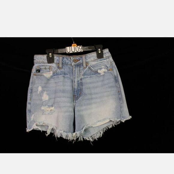 KanCan Estilo Distressed Relaxed Fit Shorts Sz XS LIGHT WASH - Picture 1 of 6